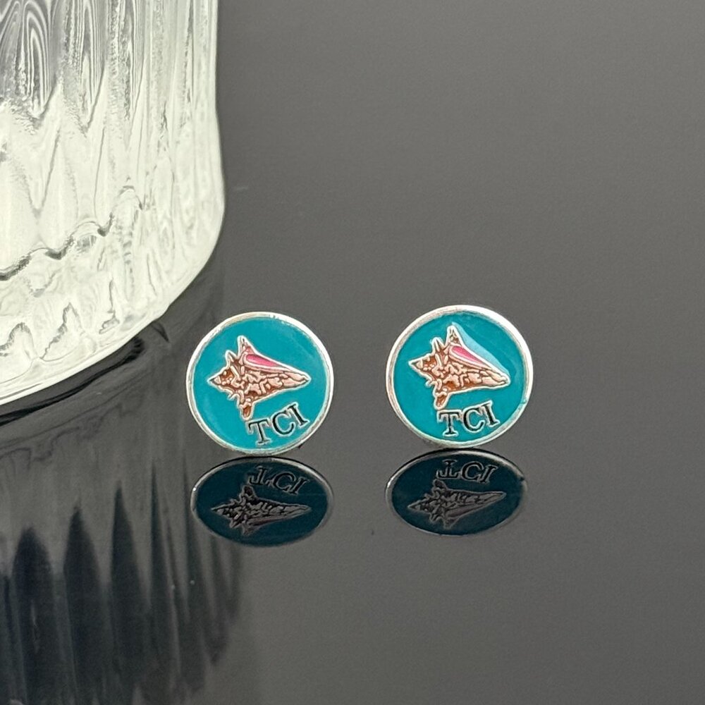 TCI Earrings S925 Sterling Silver Handmade Ear Stud